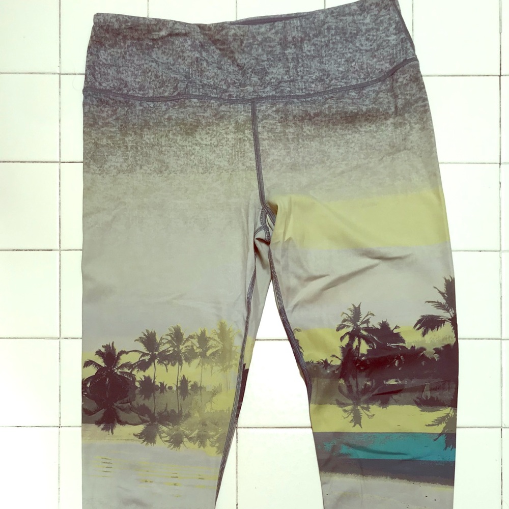 Victorias Secret California palm tree yoga pants